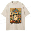 Kyoto-Lion Panic In The Office Washed T-Shirt