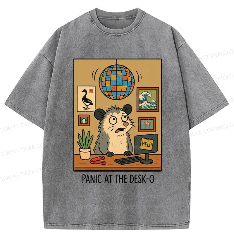 Kyoto Lion Office Panic Streetwear T-Shirt