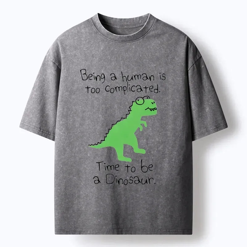 Japanese washed t-shirt for daily wear
