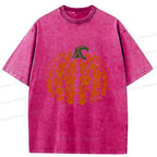 Japanese cute pumpkin washed t-shirt