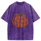 Japanese cute pumpkin washed t-shirt