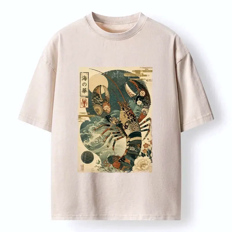 Ukiyo-e style unisex cotton t-shirt