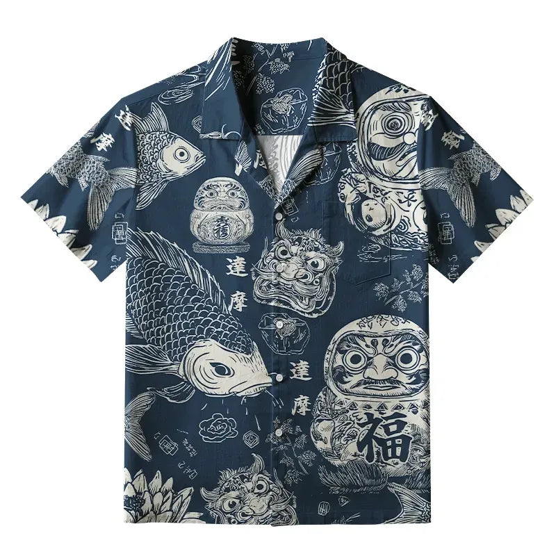 Kyoto Lion Daruma Shirt for Gift Idea