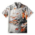 Kyoto-Lion Dance Of The Koi Button-up Shirt