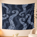 Kyoto-Lion Octopus Tentacles Japanese Tapestry
