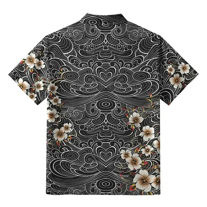 Vintage Kyoto Lion Hawaiian Shirt Gift Idea