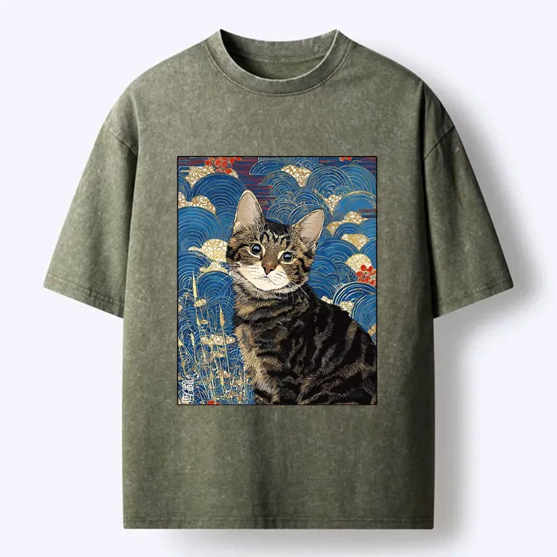 Kyoto-Lion Unisex Cotton T-Shirt on Sale