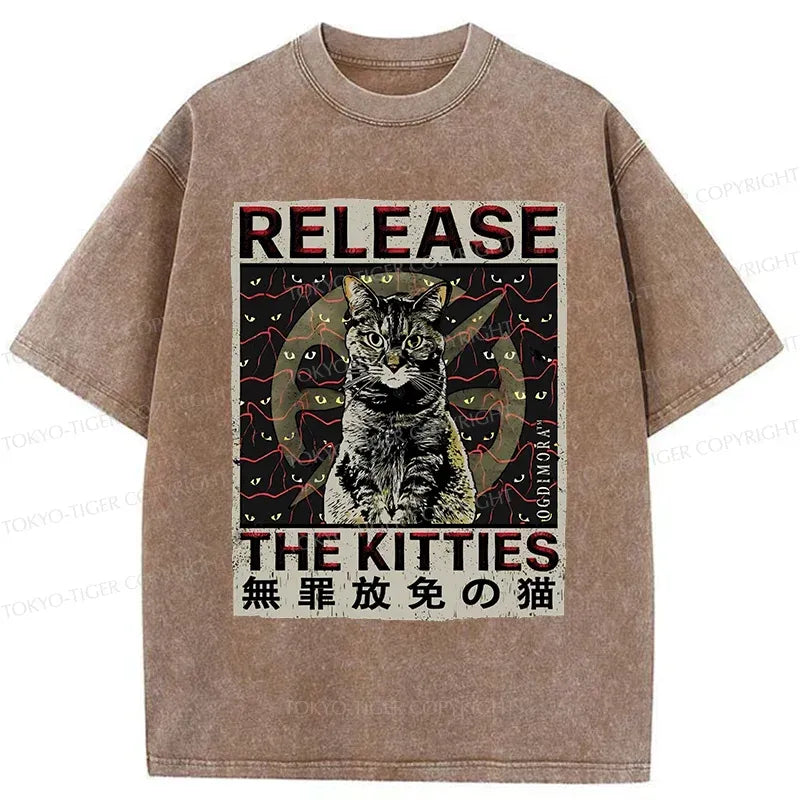 Japanese Cat T-Shirt for Daily Wear