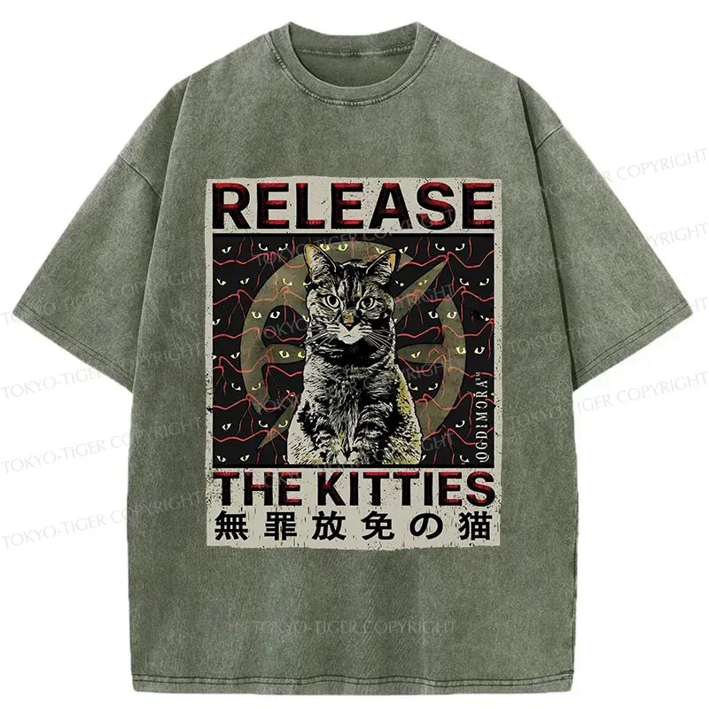 Japanese Cat T-Shirt for Daily Wear