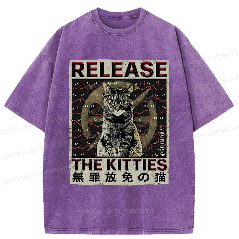 Japanese Cat T-Shirt for Daily Wear