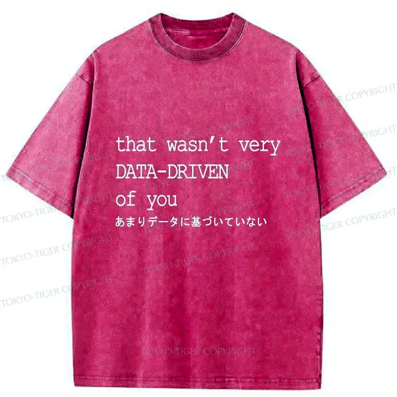 Funny Japanese Washed T-Shirt for Daily Wear