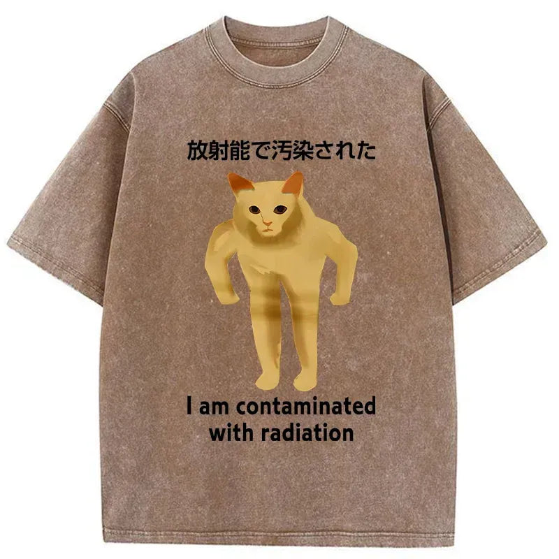 funny japanese cat t-shirt for daily wear