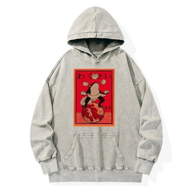 japanese streetwear frog hoodie