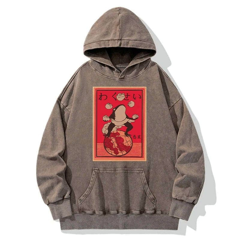comfortable frog hoodie for daily wear
