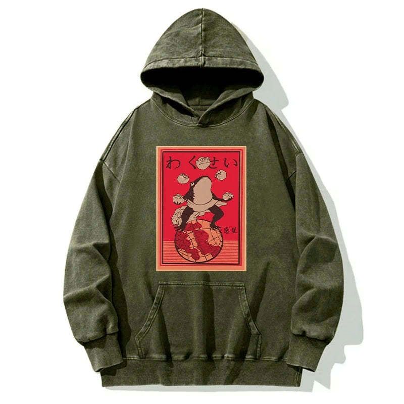 comfortable frog hoodie for daily wear