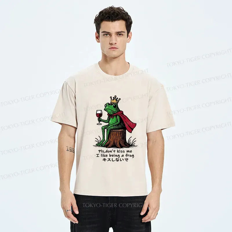 Kyoto-Lion Just Want To Be A Frog Washed T-Shirt