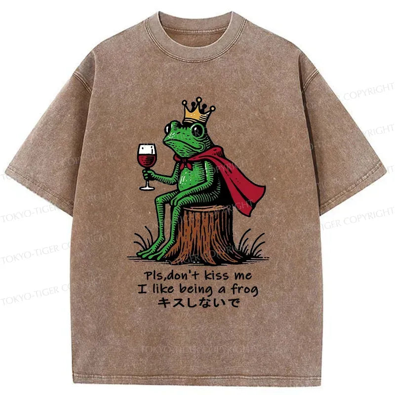 Kyoto-Lion Just Want To Be A Frog Washed T-Shirt