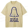 Funny Ghost Washed Tee Streetwear