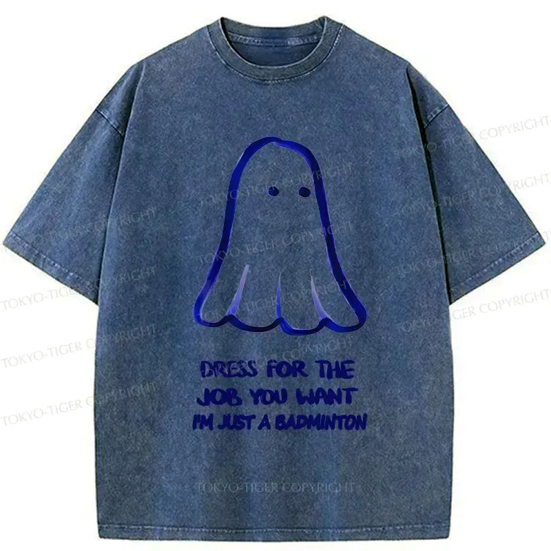 Funny Ghost Washed Tee Streetwear