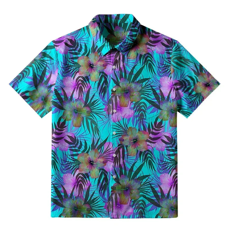 Kyoto-Lion Retro Three-Eyed Tiger Button-up Shirt