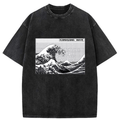 Kyoto-Lion Kanagawa Wave Washed T-Shirt