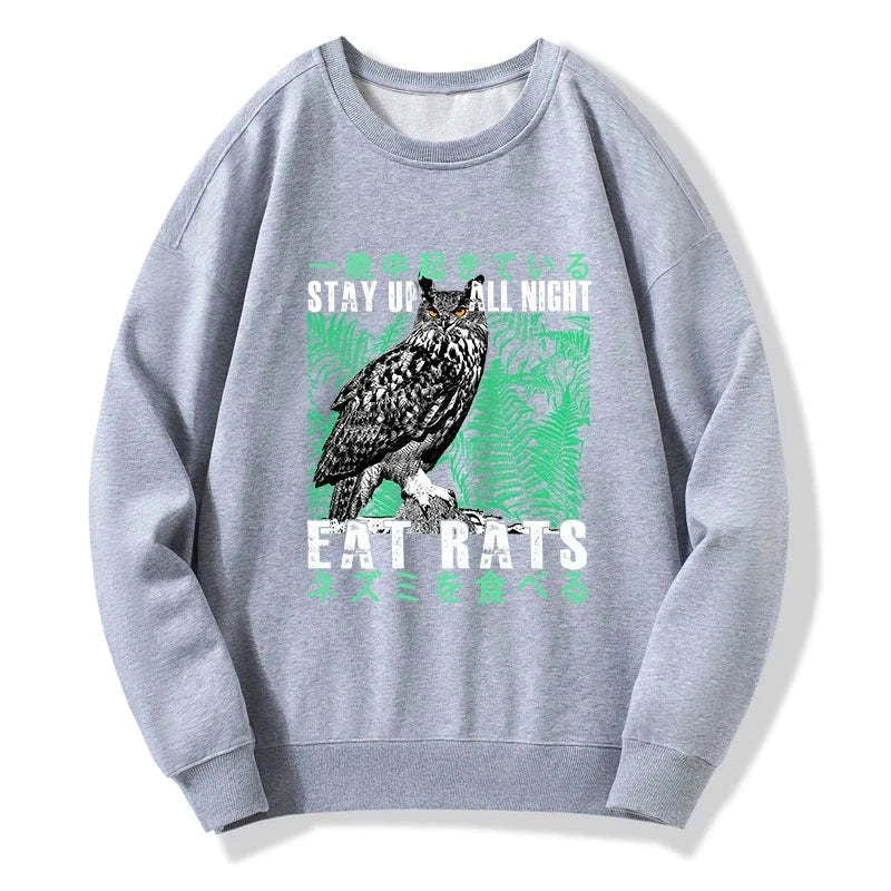 Kyoto-Lion Owls Prey On Rats At Night Sweatshirt