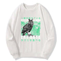 vintage japanese owl sweatshirt free shipping