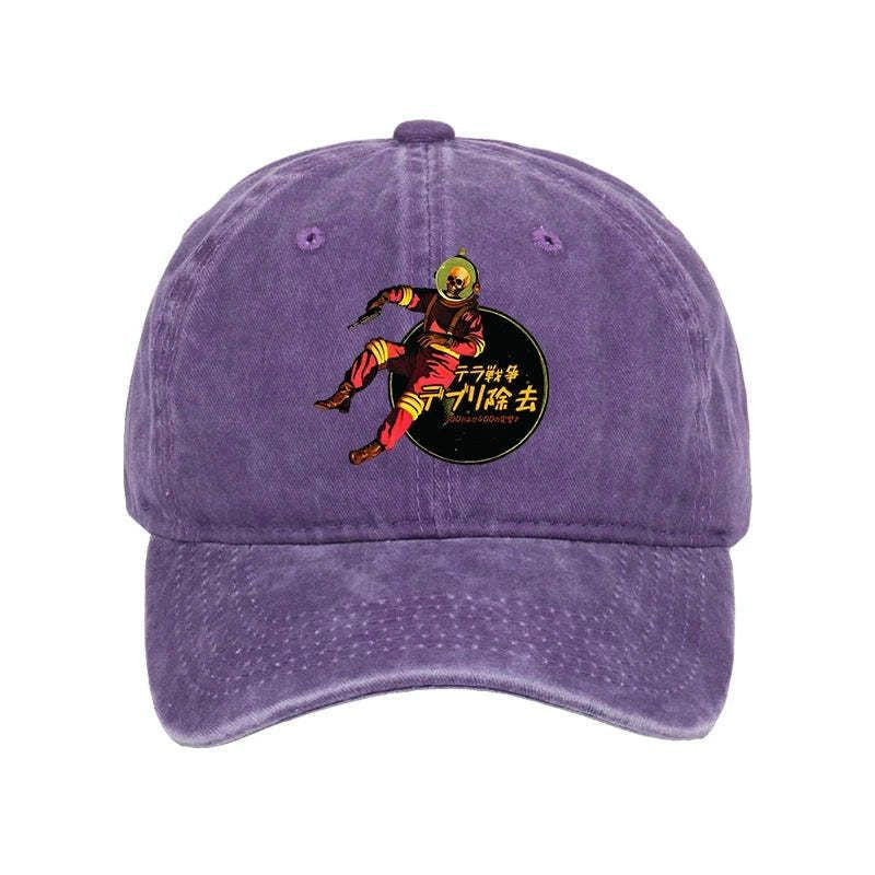 Vintage skeleton astronaut cap for men