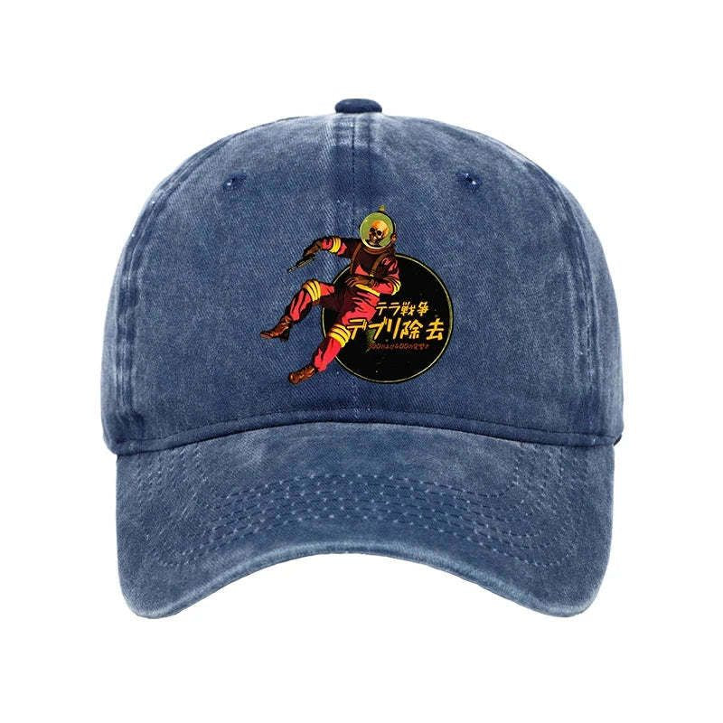 Kyoto-Lion Skeleton Astronaut Washed Cap