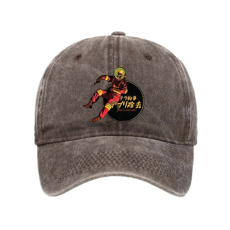 Japanese washed cap for daily wear