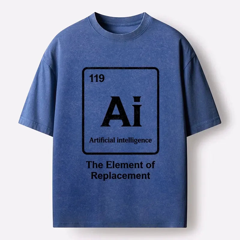 Kyoto Washed T-Shirt with Periodic Table Design