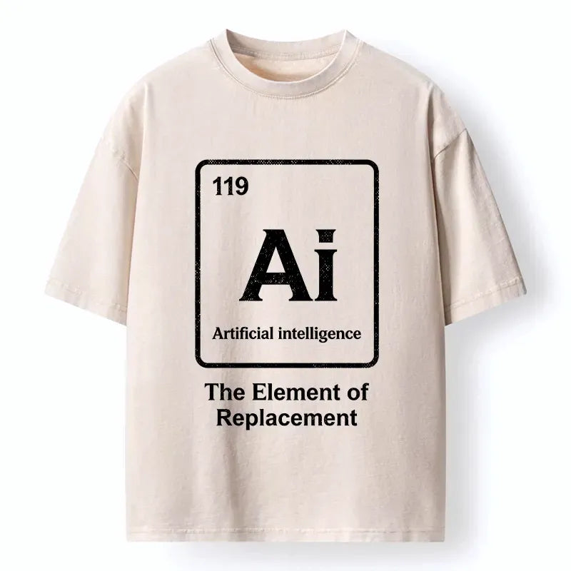 Kyoto-Lion Periodic Table Ai Artificial Intelligence Washed T-Shirt