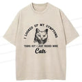 Kyoto-Lion More Cats Meme Washed T-Shirt