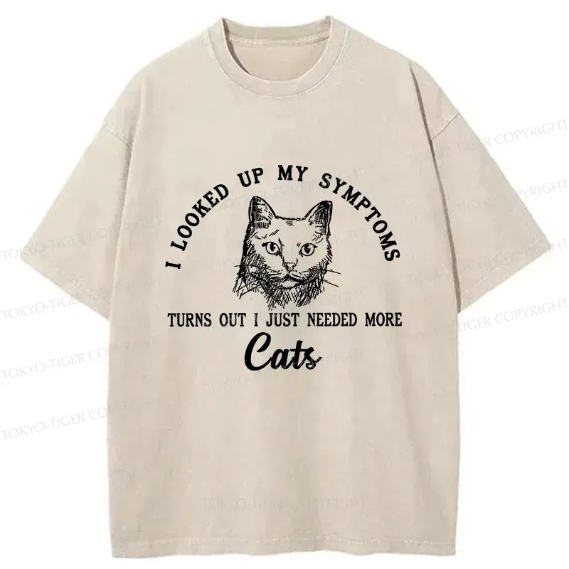 Kyoto-Lion More Cats Meme Washed T-Shirt