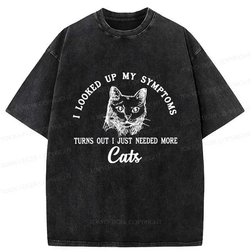Japanese meme cat washed t shirt for daily wear