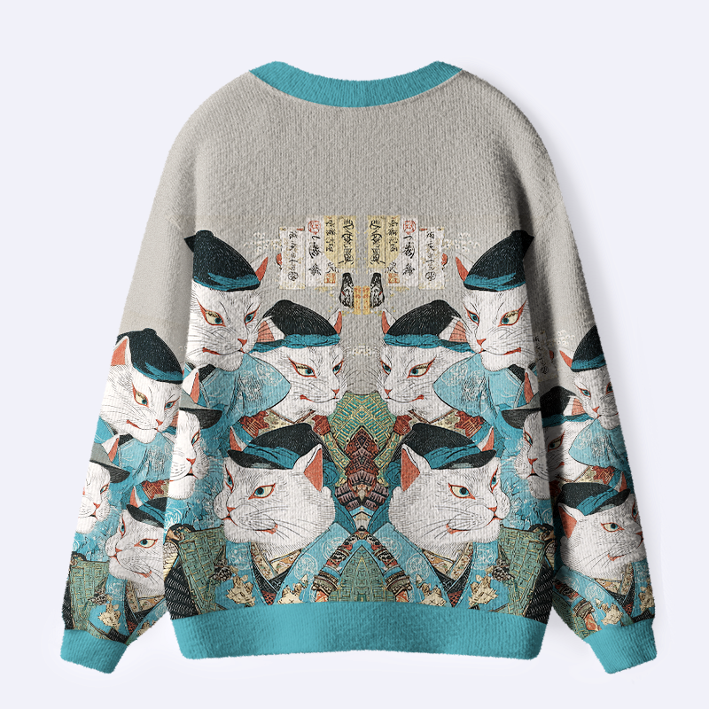 super soft retro cat pullover