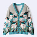 Japanese vintage cat cardigan best seller