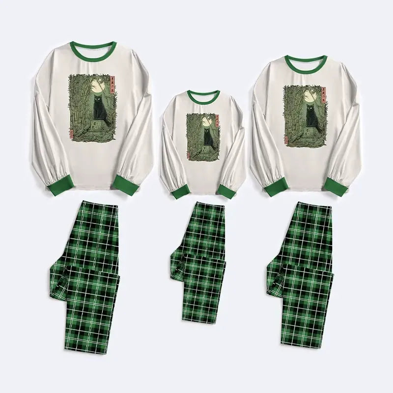 kyoto lion family matching pajama sets