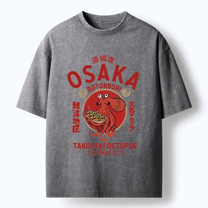 Japanese Vintage Octopus Takoyaki T-Shirt