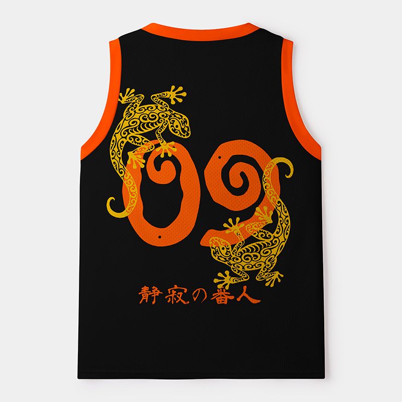 Retro Kyoto Lion Tank Top for Sports