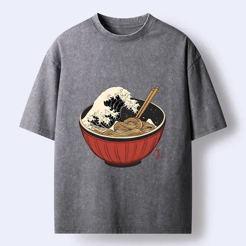 Japanese Washed T-Shirt for Daily Wear