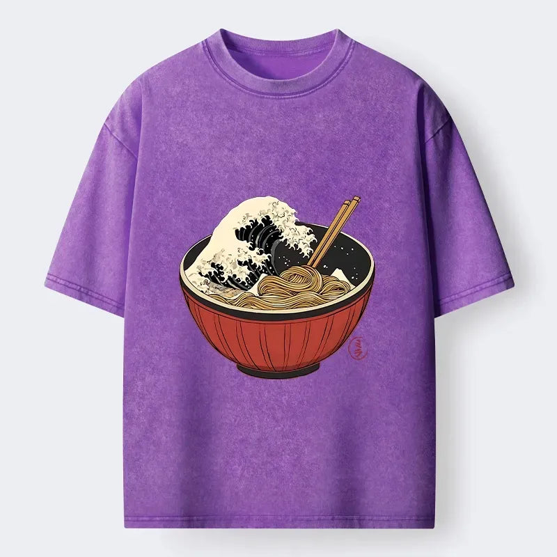 Japanese Washed T-Shirt for Daily Wear