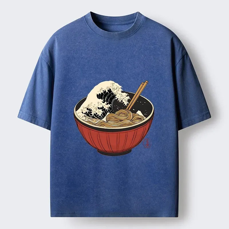 Japanese Washed T-Shirt for Daily Wear