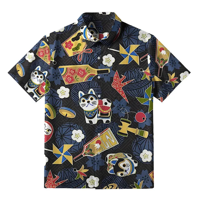 Japanese Classic Button-up Shirt for Men