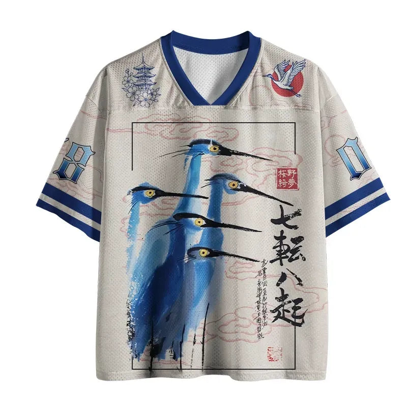 Japanese Lion Mesh Jersey for Fitness
