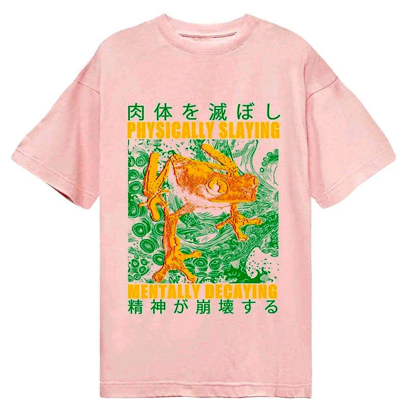 Kyoto-Lion Physically Slaying Mentally Decaying Classic T-Shirt