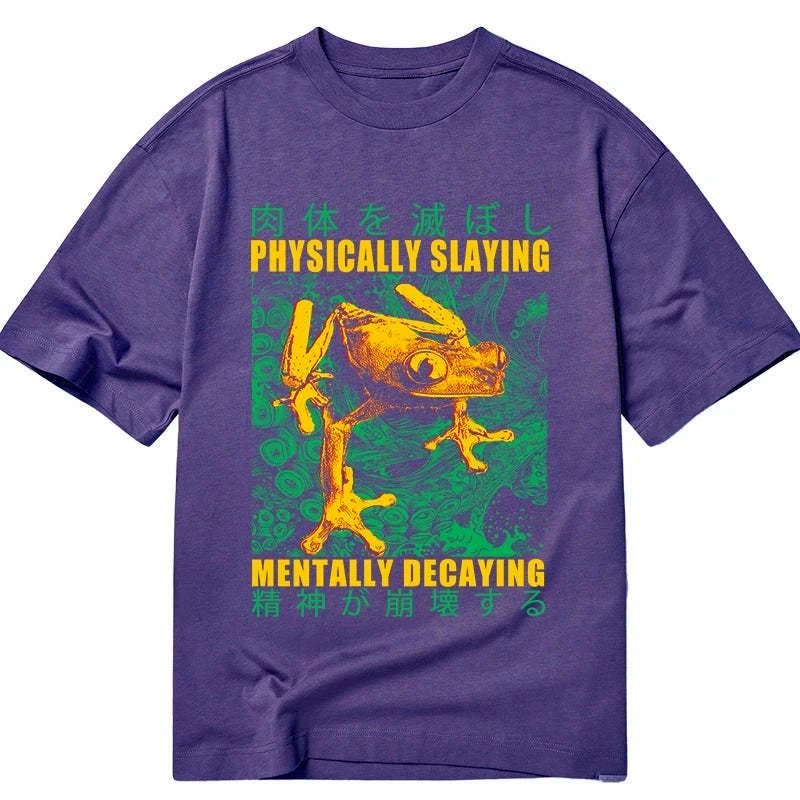 Kyoto-Lion Physically Slaying Mentally Decaying Classic T-Shirt