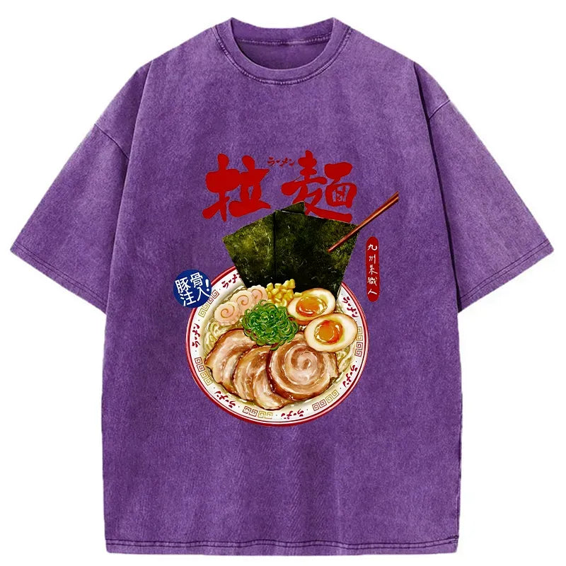 Kyoto-Lion Ramen Japan Washed T-Shirt