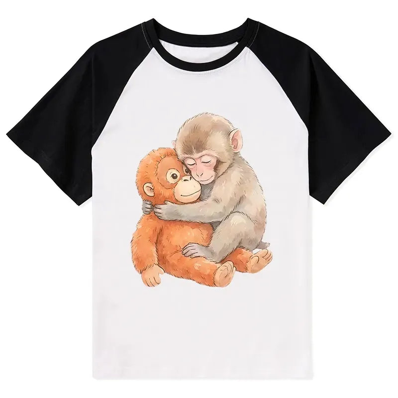 Kyoto-Lion Poor Punch Raglan T-shirt