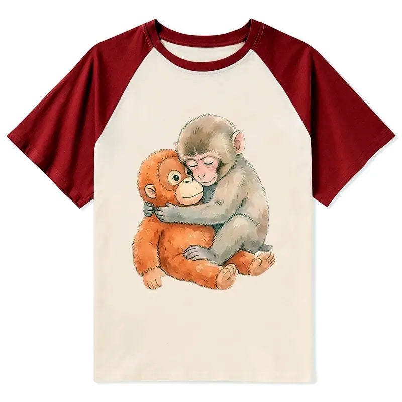 Kyoto-Lion Poor Punch Raglan T-shirt